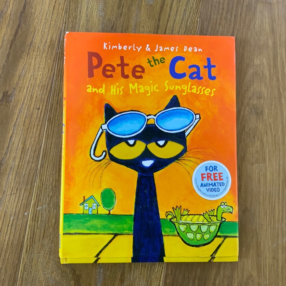 Pete the Cat and His Magic Sunglasses Hardcover Book w/ Dust Jacket